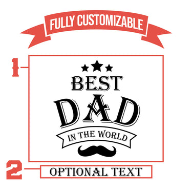 Best Dad in the World Whiskey Glasses Gifts For Dad